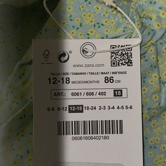 ZARA Kids | Green | “Le Soleil Brille” PRINTED T-SHIRT - Picture 5 of 5